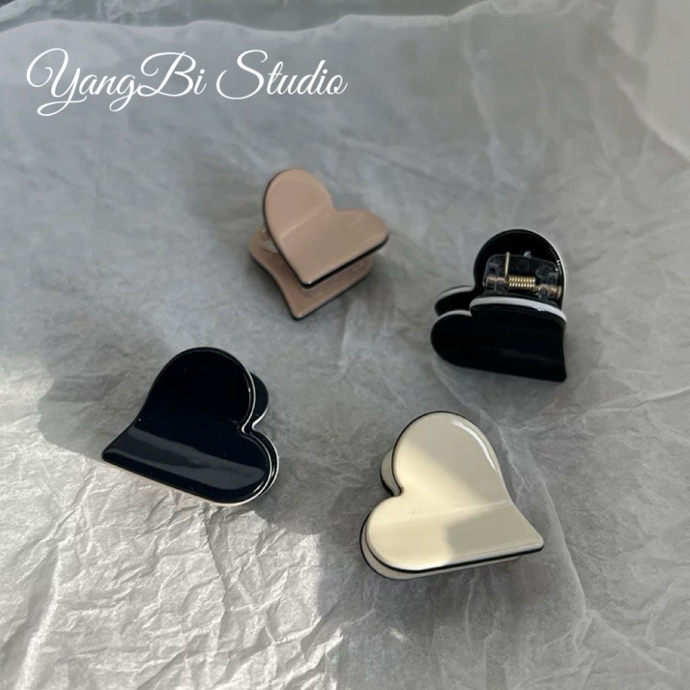 𝓨𝓪𝓷𝓰𝓑𝓲✨買一送一✨撞色亮面愛心迷你小抓夾 V477-細節圖3