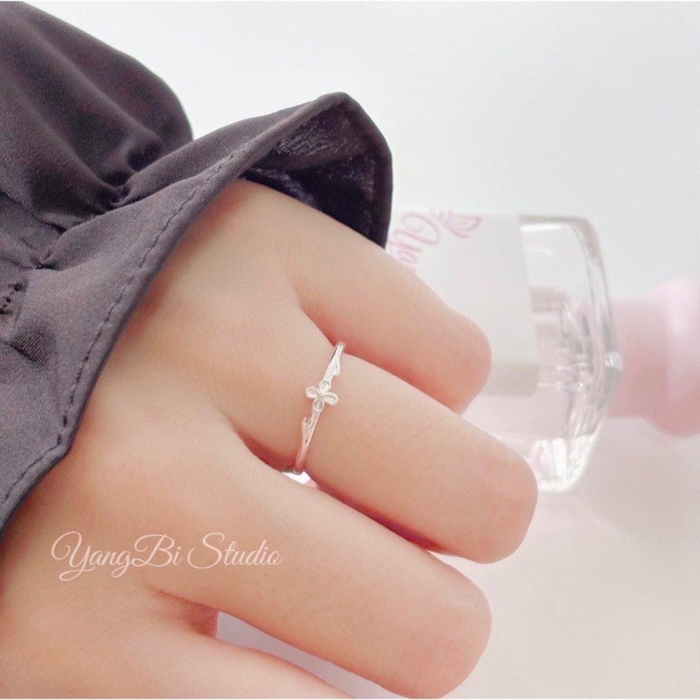 𝓨𝓪𝓷𝓰𝓑𝓲🕊️S925純銀【專屬於妳的幸運小花戒指】 Y973-細節圖2