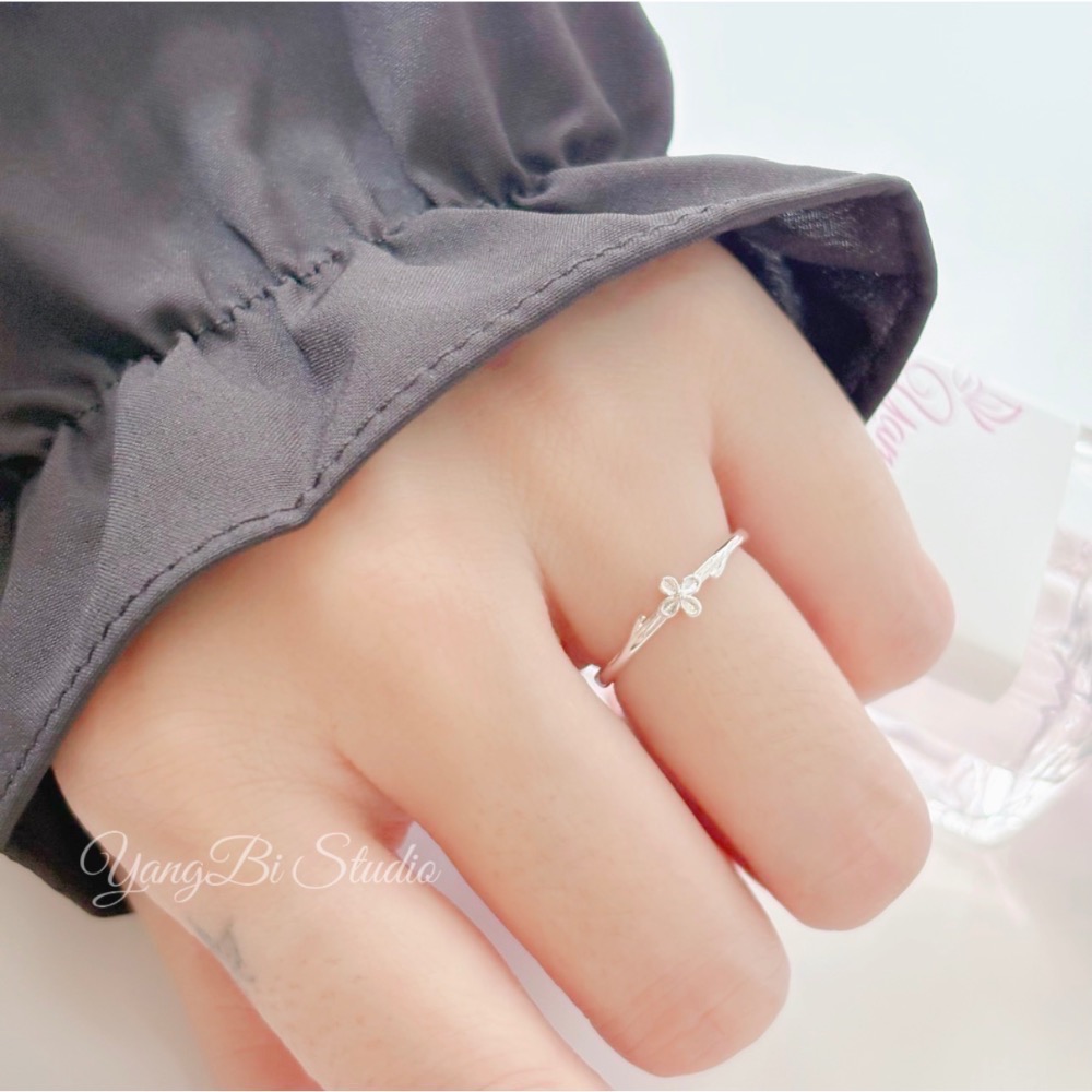 𝓨𝓪𝓷𝓰𝓑𝓲🕊️S925純銀【專屬於妳的幸運小花戒指】 Y973-細節圖4