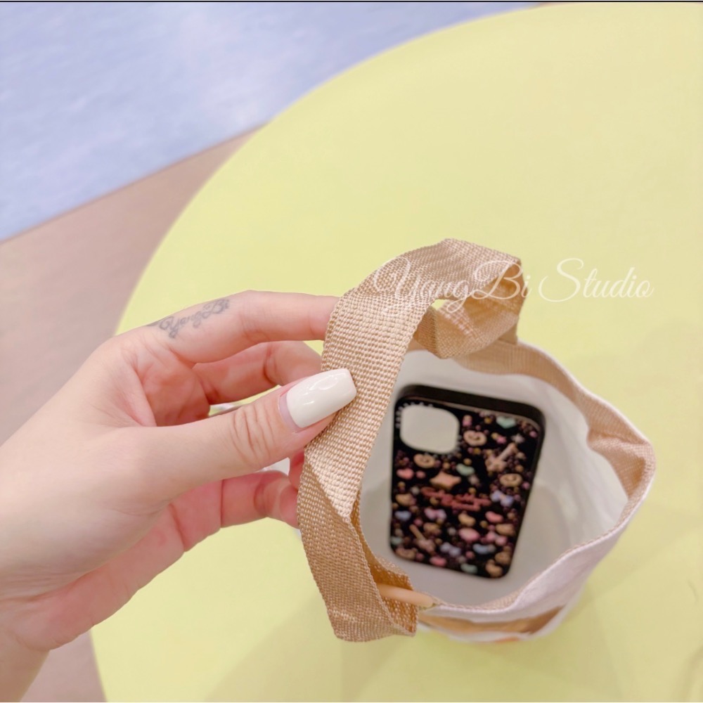 𝓨𝓪𝓷𝓰𝓑𝓲🩰【萌寵小狗童繪帆布手提袋】水桶包 帆布包 午餐袋 C77-細節圖5