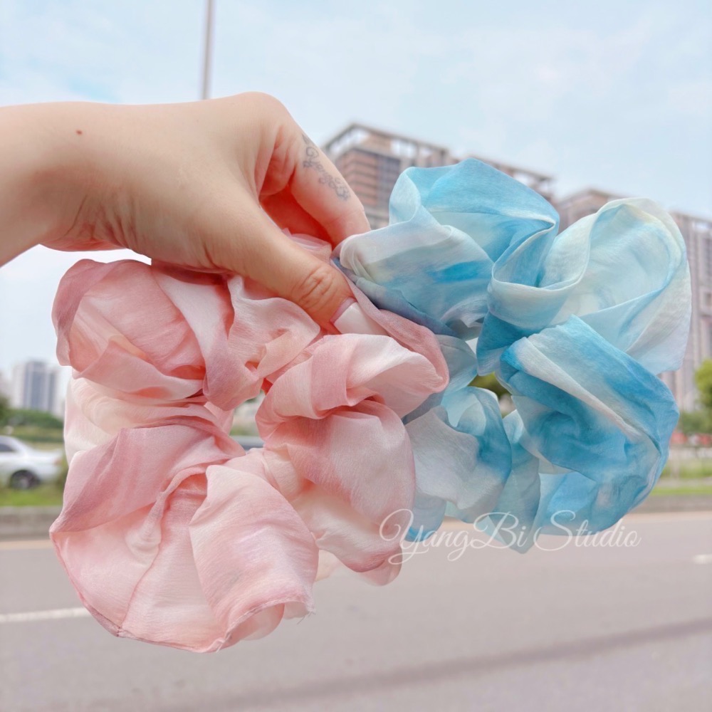 𝓨𝓪𝓷𝓰𝓑𝓲🕊️正韓質感佳🇰🇷紮染設計特大大腸圈 V514-細節圖2