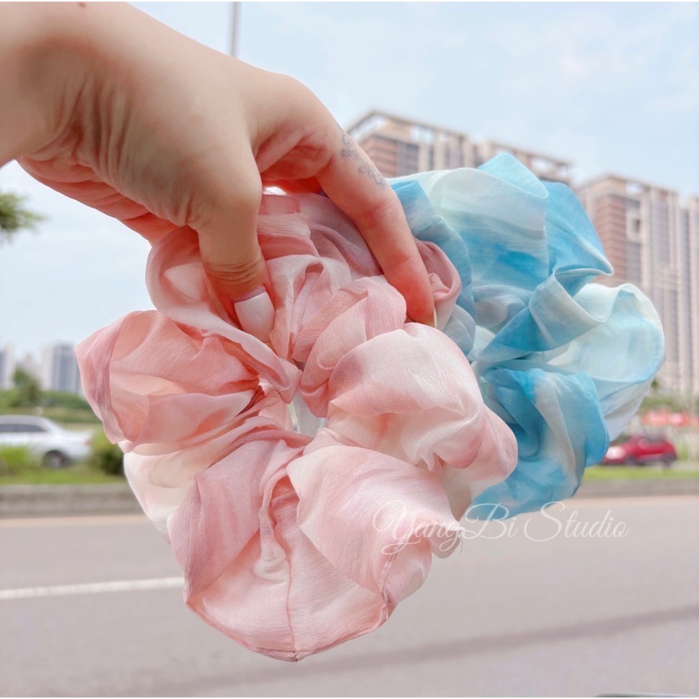 𝓨𝓪𝓷𝓰𝓑𝓲🕊️正韓質感佳🇰🇷紮染設計特大大腸圈 V514-細節圖11