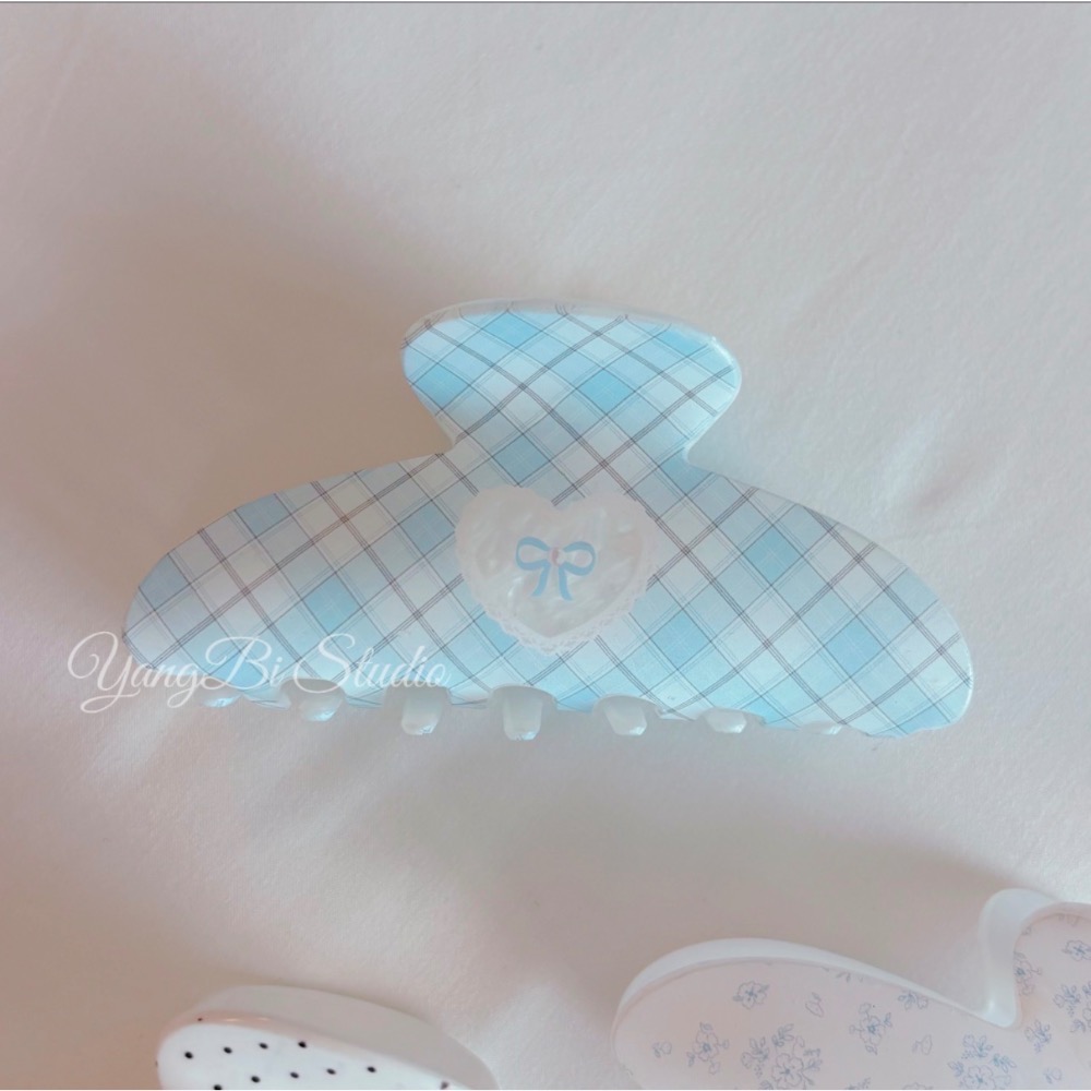 𝓨𝓪𝓷𝓰𝓑𝓲🕊️正韓🇰🇷浮光系列碎花蝴蝶結愛心鯊魚夾 V517-細節圖8