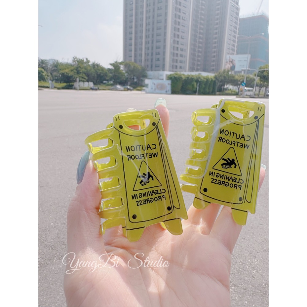 𝓨𝓪𝓷𝓰𝓑𝓲🕊️正韓🇰🇷正韓🇰🇷趣味小心地滑警示鯊魚夾 V531-細節圖3