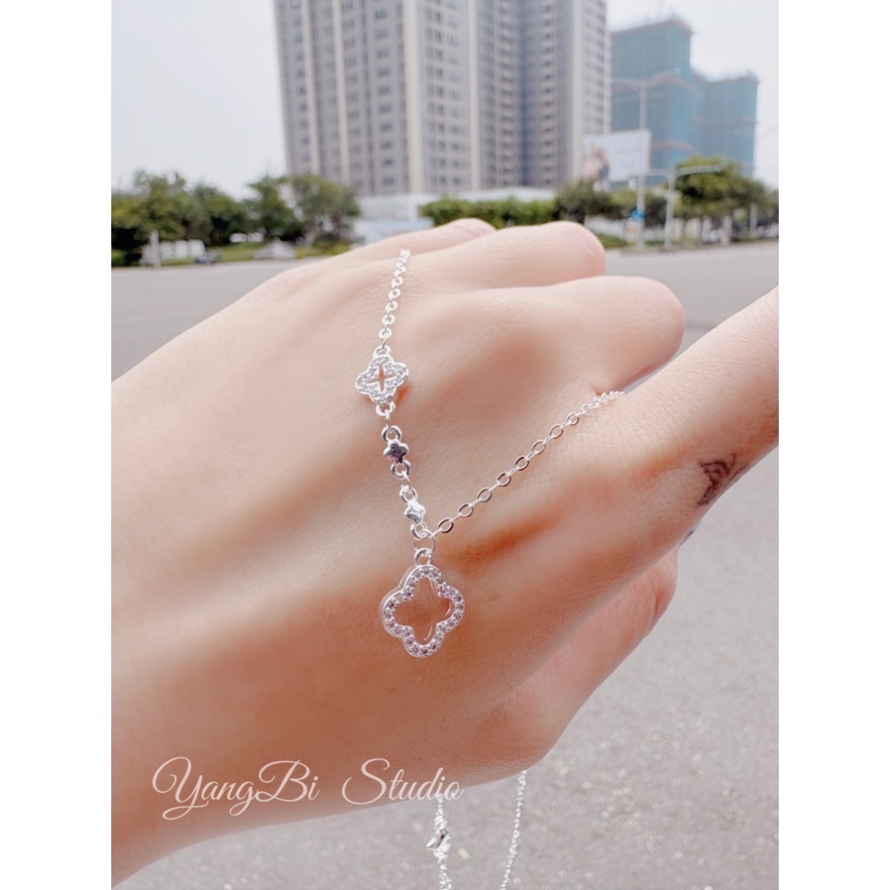 𝓨𝓪𝓷𝓰𝓑𝓲正韓🇰🇷【閃耀精緻幸運草項鍊】 Y981-細節圖9