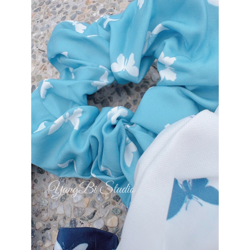𝓨𝓪𝓷𝓰𝓑𝓲正韓🇰🇷布藝滿版蝴蝶大腸圈 V534-細節圖3