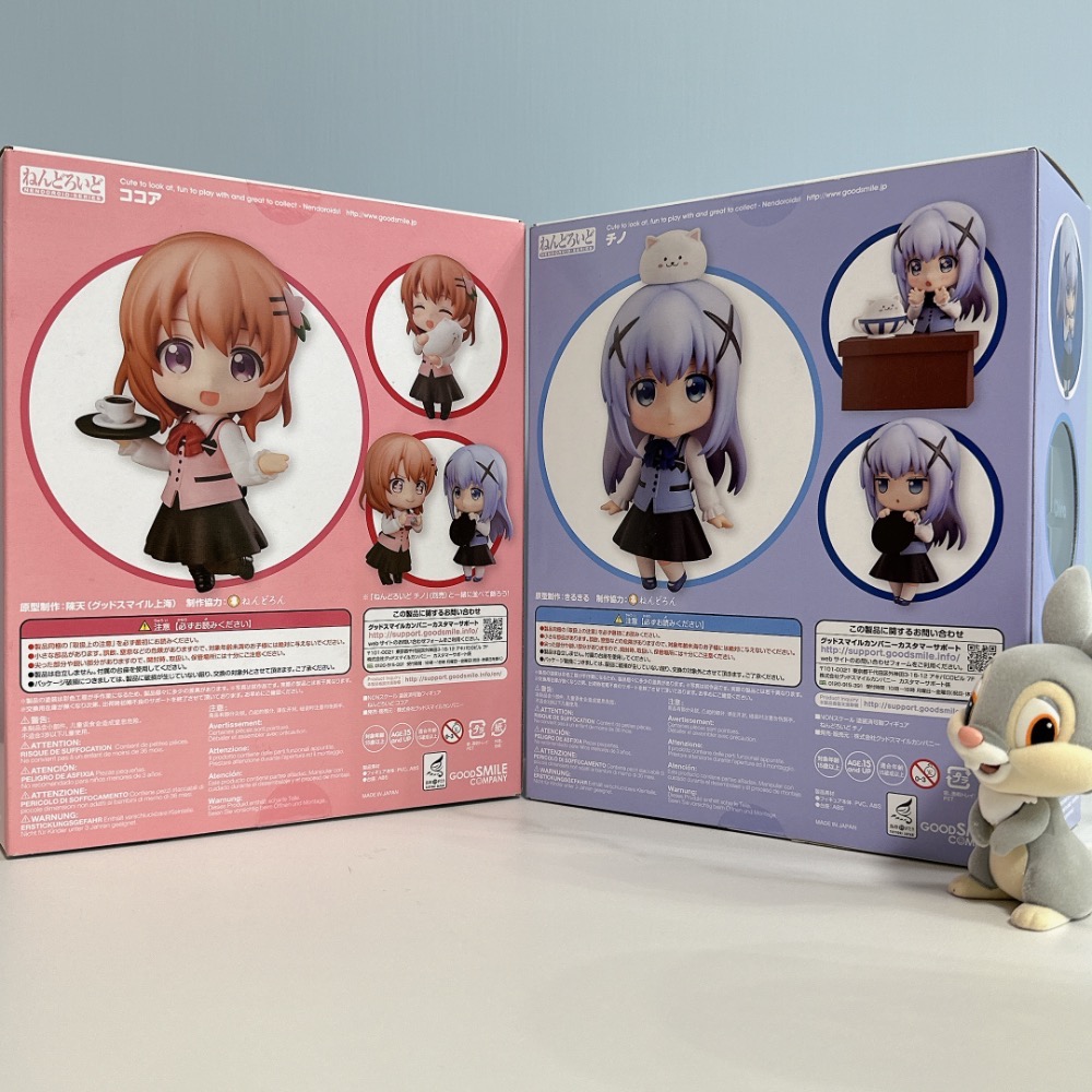 出清 全新 代理版 GSC 黏土人 558 798 點兔 智乃 心愛 一組兩款（附特典）-細節圖2