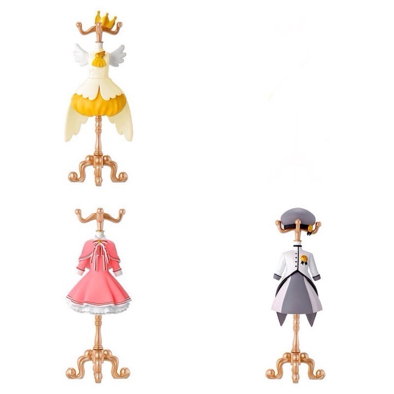 🎀BANDAI 轉蛋 扭蛋 庫洛魔法使 服裝飾品架  P2 小櫻 衣服 衣架 飾品 三款合售 現貨全新-細節圖2