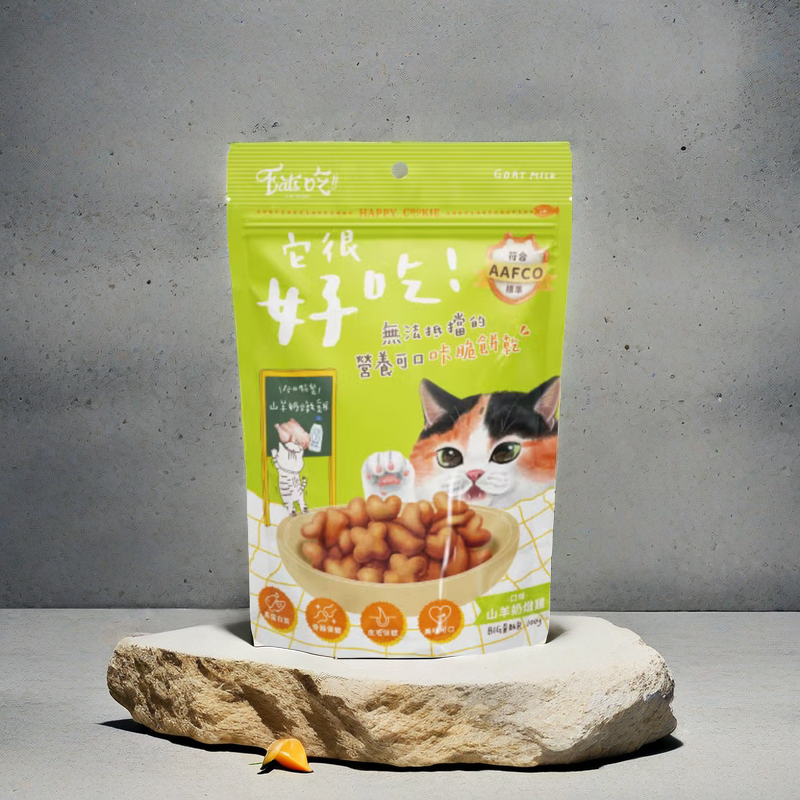 【貓找泥】Eat＇s 易特廚 快樂時光咔脆餅乾 貓咪潔牙餅100g-細節圖5