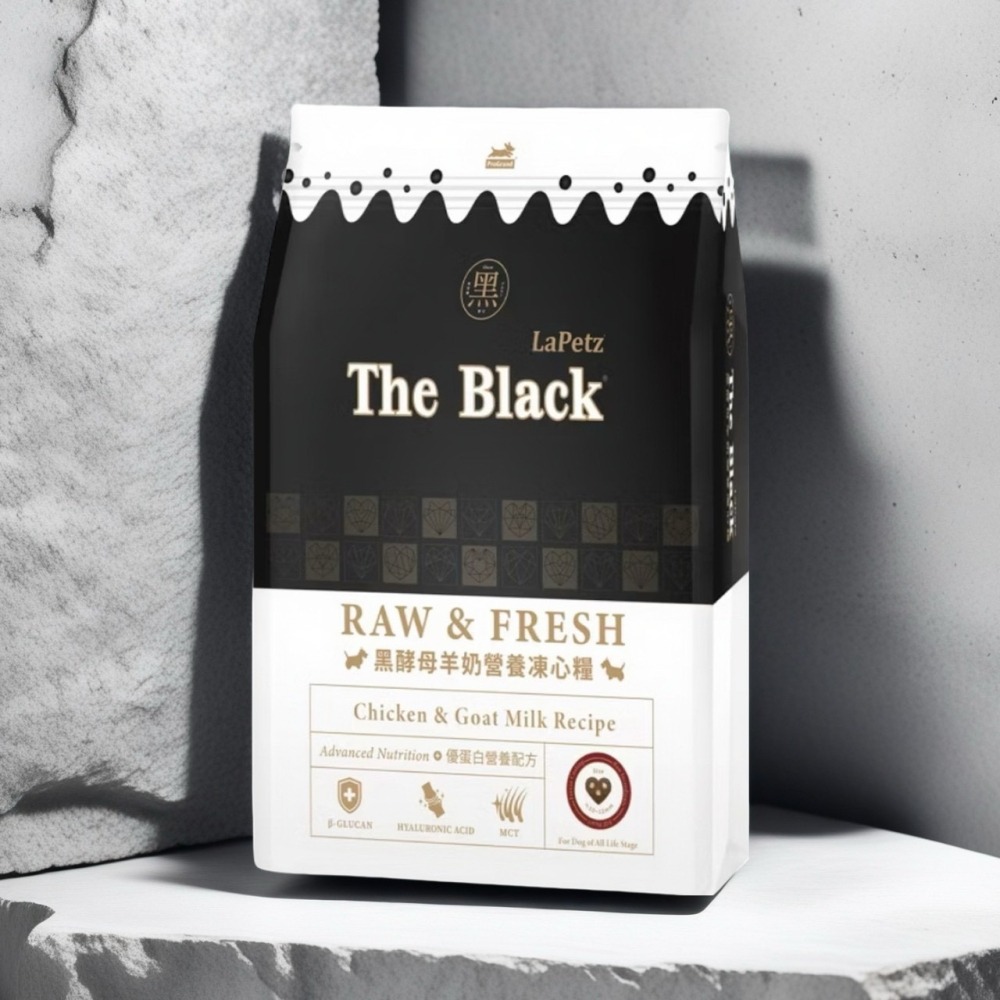 【貓找泥】The Black 樂倍 黑酵母羊奶營養/魚油 美毛凍心狗糧 貓糧400g-1.5kg-細節圖3