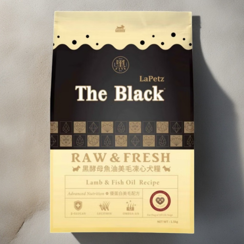 【貓找泥】The Black 樂倍 黑酵母羊奶營養/魚油 美毛凍心狗糧 貓糧400g-1.5kg-規格圖6