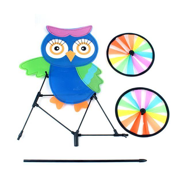 戶外風車 騎自行車 貓頭鷹 兒童玩具-細節圖2