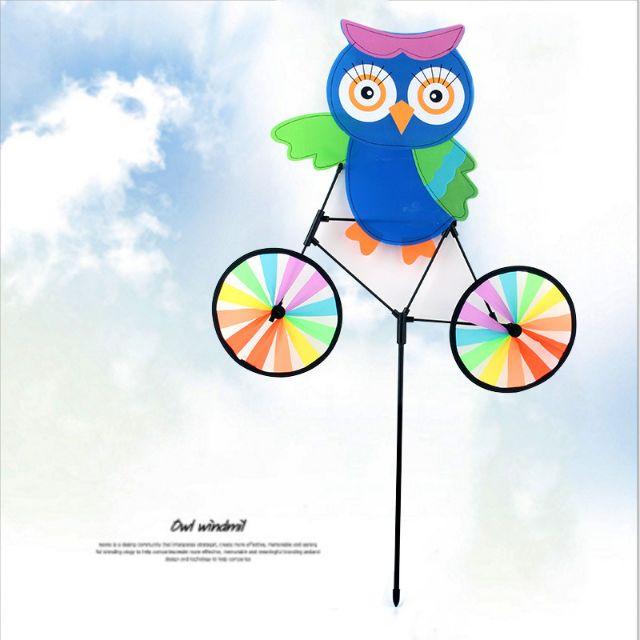 戶外風車 騎自行車 貓頭鷹 兒童玩具-細節圖3