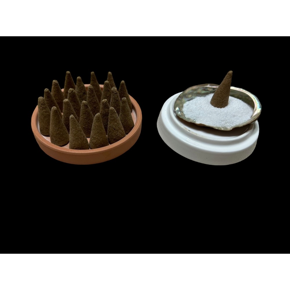 【光之淨化】秘魯聖木 白鼠尾草  藍鼠尾草 雪松 錐香 炭餅 白色 底沙 鮑魚殼 淨化水晶 淨化空間-細節圖2