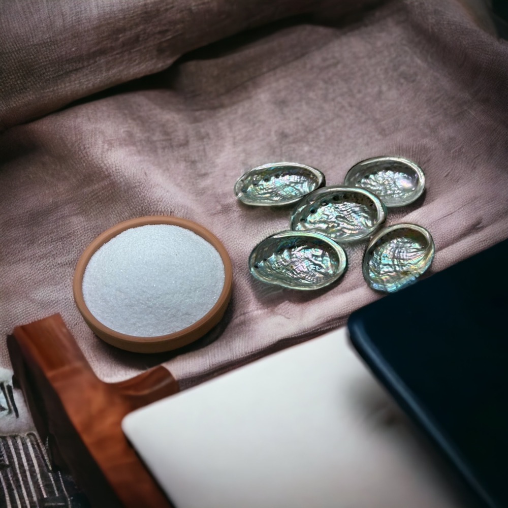 【光之淨化】秘魯聖木 白鼠尾草  藍鼠尾草 雪松 錐香 炭餅 白色 底沙 鮑魚殼 淨化水晶 淨化空間-細節圖3