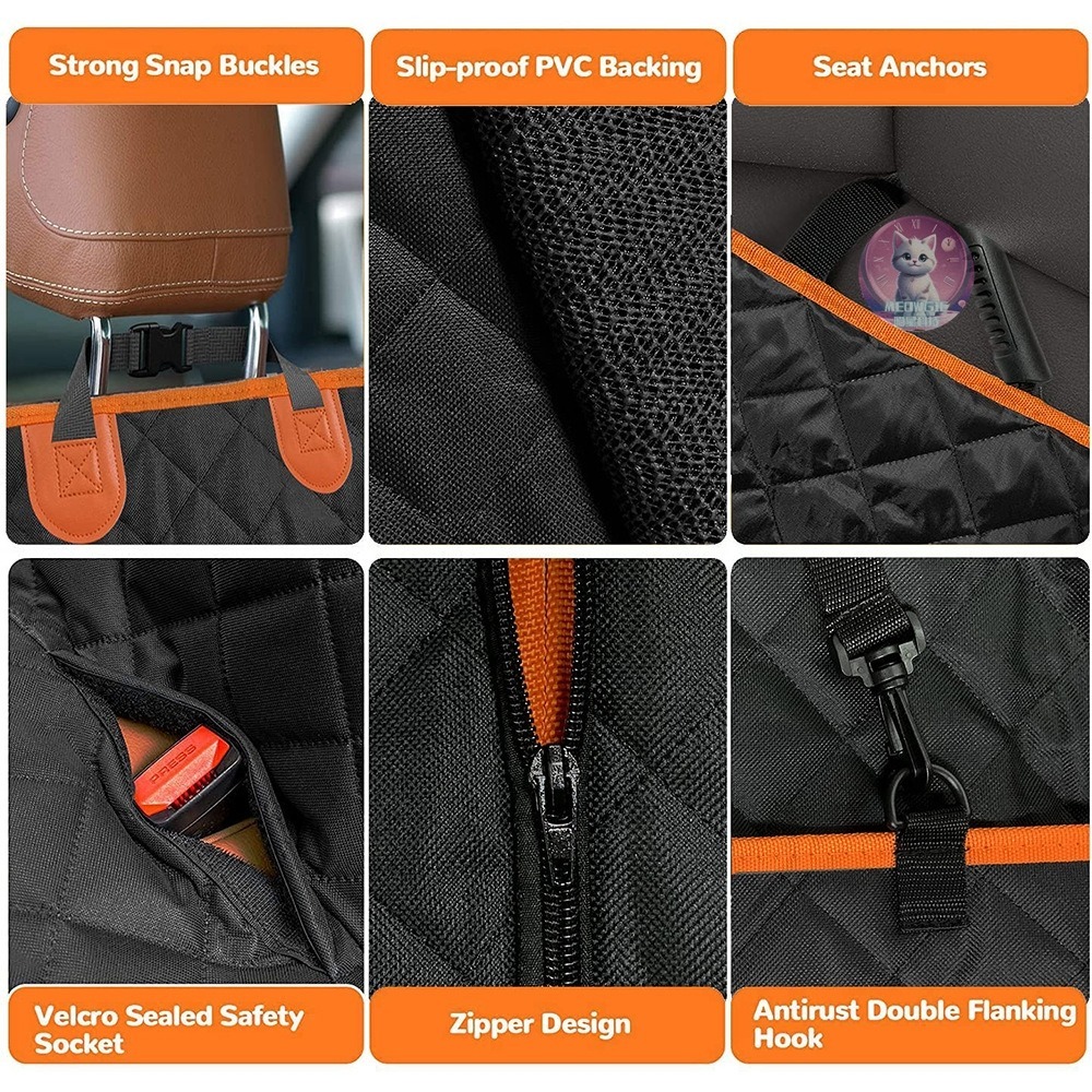 【meowgic喵星科技】車用寵物墊 寵物防水汽車坐墊 寵物車用坐墊 寵物車載墊 寵物汽車墊 寵物後座 人寵同坐寵物車墊-細節圖4