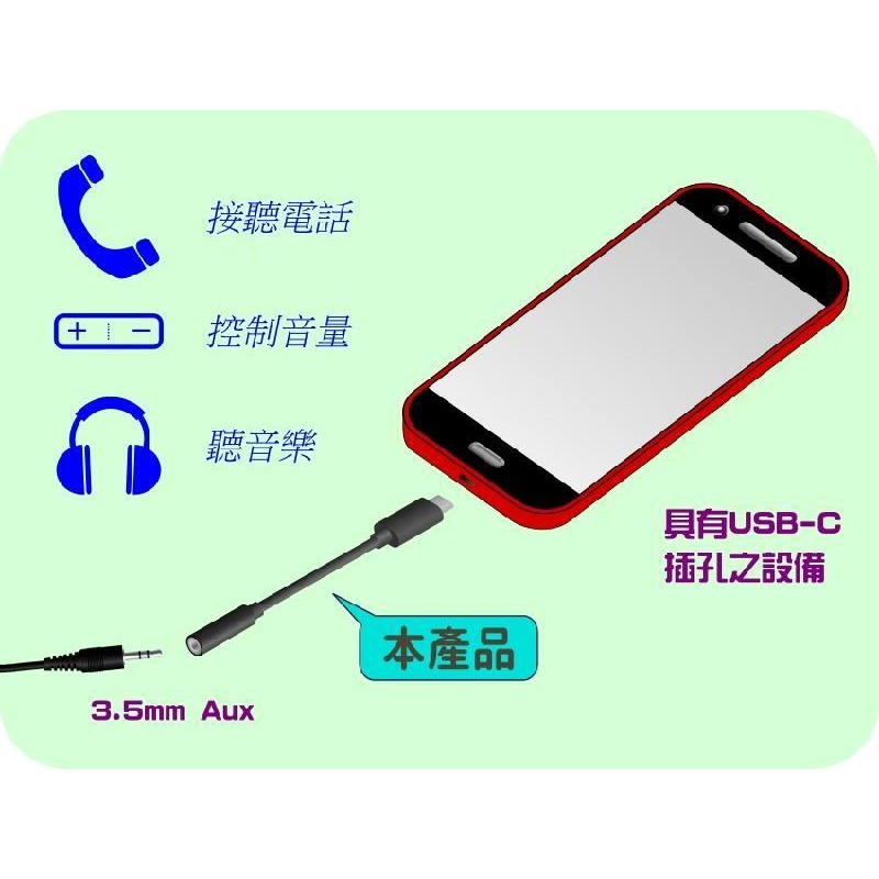 [含稅] HTD 原廠公司貨附發票,最新款 Type-C 3.1 USB-C 轉 3.5mm 耳機轉接線-細節圖3