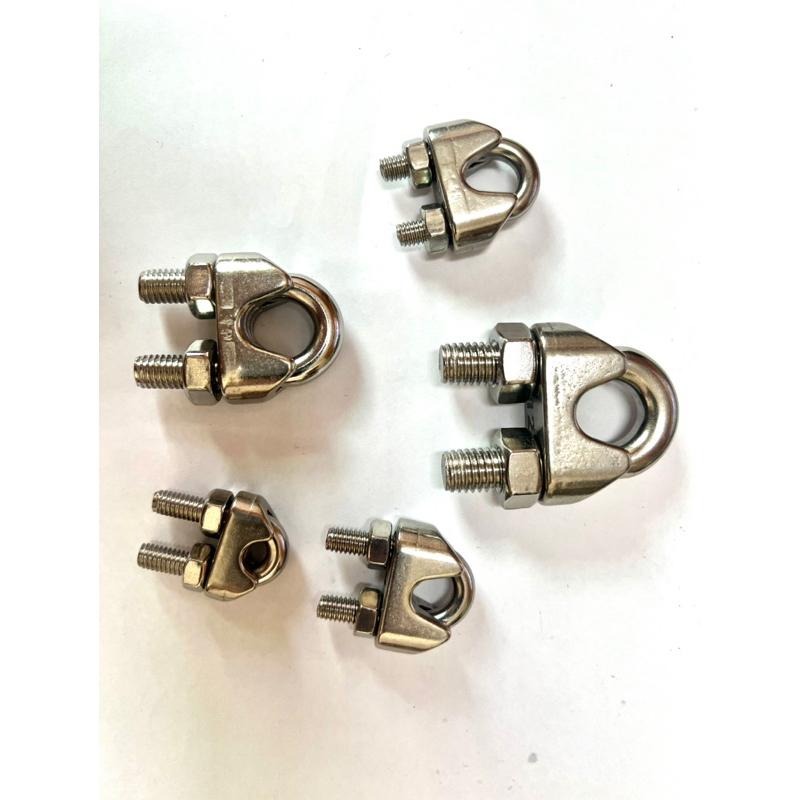 咻咻五金×  304白鐵日式鋼索夾 2mm-10mm-細節圖2