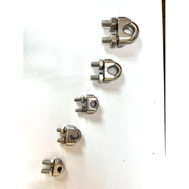 咻咻五金×  304白鐵日式鋼索夾 2mm-10mm-細節圖3