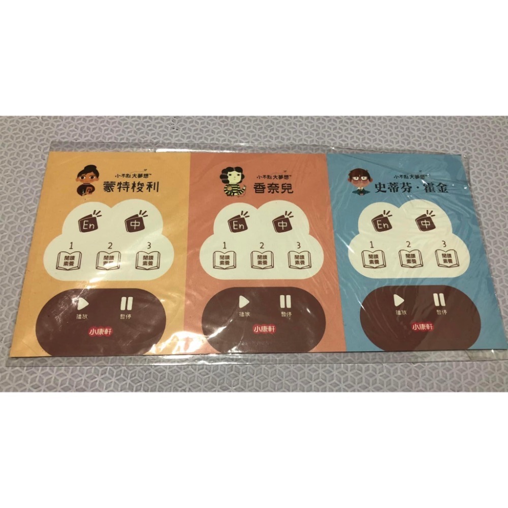 （全新，僅開封檢查）kidsread 點讀版 小不點大夢想 名人傳記雙語點讀繪本套書-細節圖6