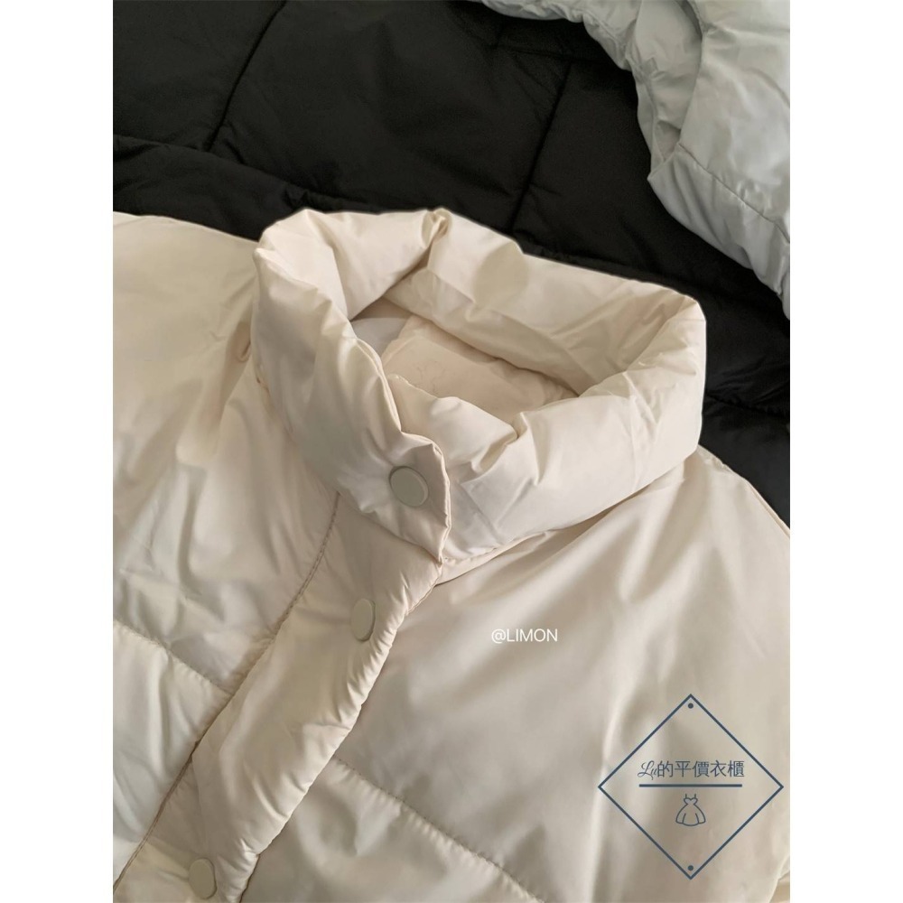 🌿Lu的平價衣櫃🌿現貨0855✔️韓系質感檸檬家🍋ᴛʜᴇ ʟɪᴍᴏɴ立領百搭保暖鋪棉背心#立領#背心#鋪棉-細節圖8