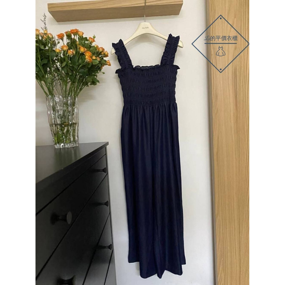 🌿Lu的平價衣櫃🌿現貨✔️韓系甜美皺摺設計牛仔吊帶褲軟牛仔連身褲#連身褲#吊帶褲#軟牛仔#木耳邊#甜美#收腰#顯瘦-細節圖4