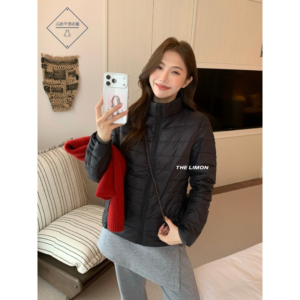 🌿Lu的平價衣櫃🌿TM1189-41✔️韓系質感檸檬家🍋THE LIMON立領保暖羽絨外套#保暖外套#立領外套#檸-細節圖2