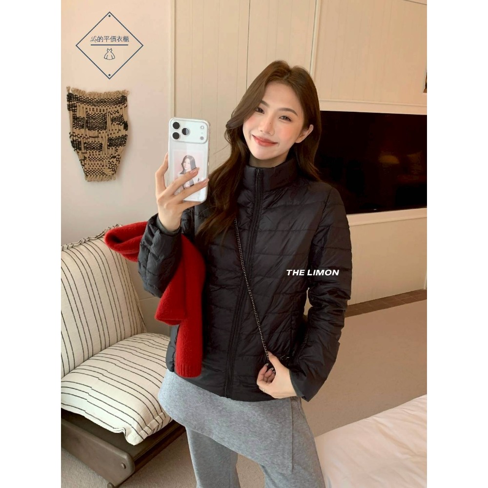 🌿Lu的平價衣櫃🌿🌸現貨A01-03-TM1189-41✔️韓系質感檸檬家🍋THE LIMON立領保暖羽絨外套-細節圖4