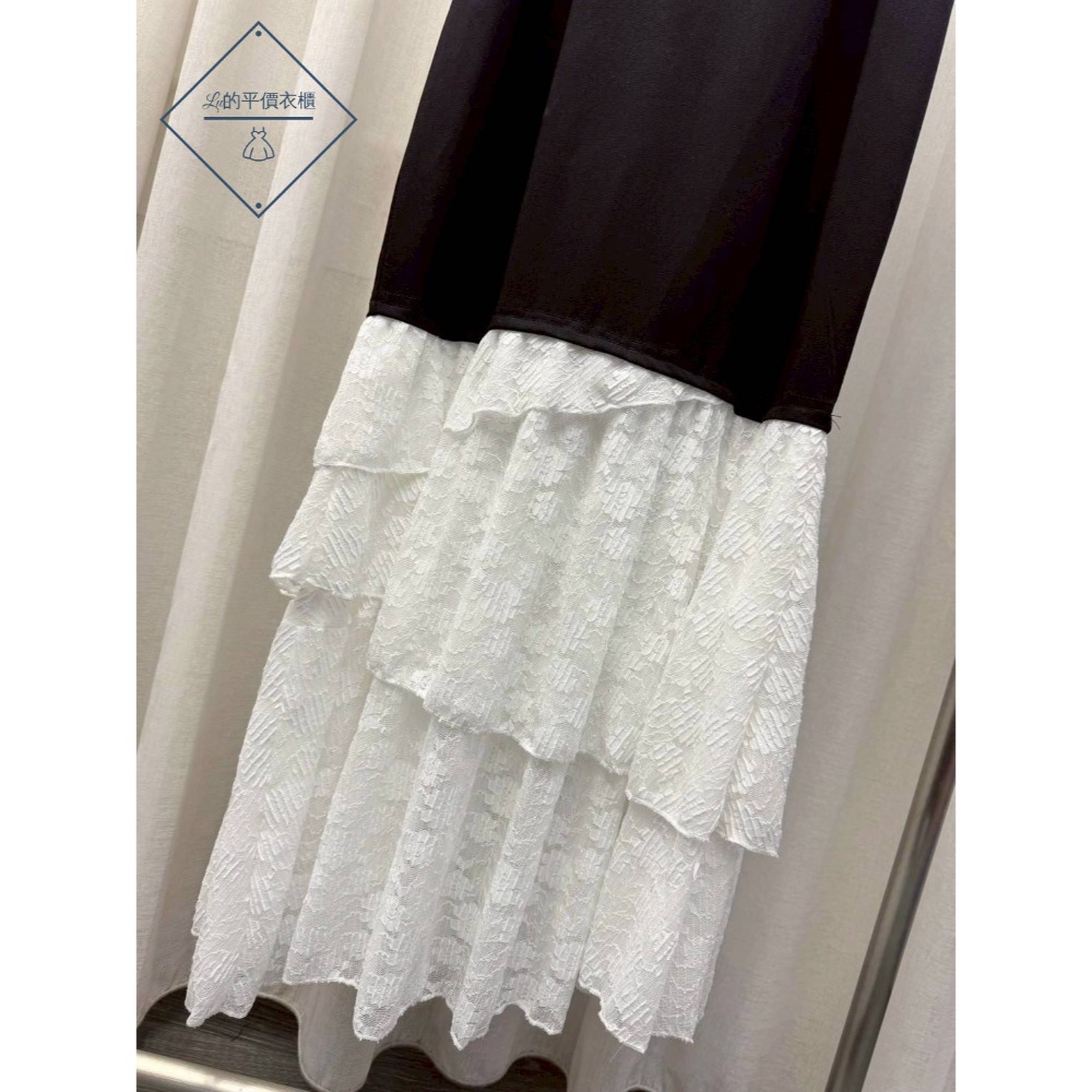 🌿Lu的平價衣櫃🌿🌸現貨A04-17-202636-35✔️韓系不規則蕾絲裙擺剪裁甜美長洋#洋裝#蕾絲#拼接#甜美-細節圖8