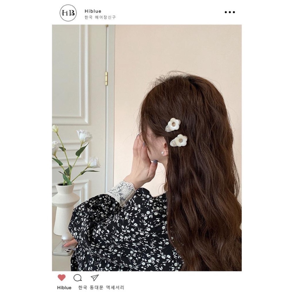【老闆的娘】高雄現貨 韓系溫柔可愛花朵鴨嘴夾 甜美果凍色小花邊夾 女瀏海夾 碎髮夾 造型髮夾 粉色小夾子 髮飾-細節圖7