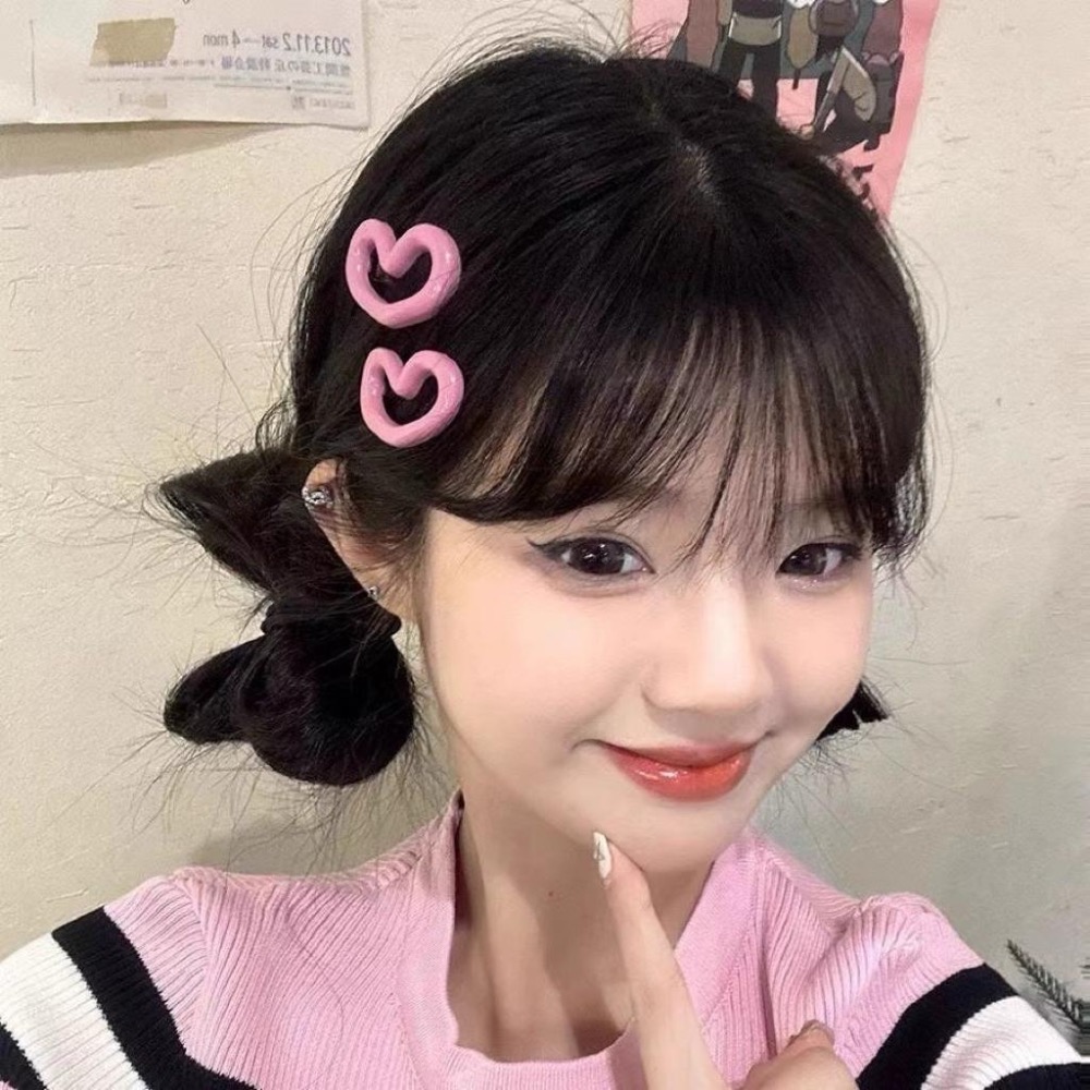 【老闆的娘】高雄現貨 韓版可愛星星愛心造型髮夾 青蛙扣髮夾 長方夾 桃心髮夾 女劉海夾 側邊夾 碎髮夾 髮飾-細節圖5