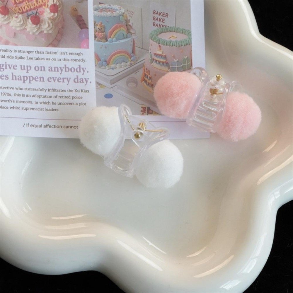 【老闆的娘】高雄現貨 韓版可愛毛絨球小抓夾｜暖綿綿感瀏海夾 兒童髮夾 公主頭夾 瀏海夾 女碎髮夾 頭頂夾 髮飾-細節圖8