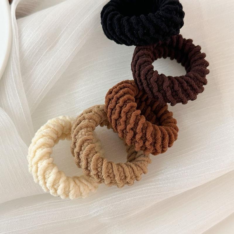 【老闆的娘】高雄現貨 隔日出 超耐用加粗髮圈 彈力斜紋髮圈 無接縫髮圈 不咬髮 高馬尾髮束 包頭 髮飾-細節圖3