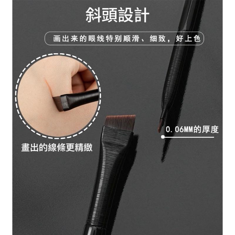 【老闆的娘】高雄現貨 隔日出 極細眼線刷 pony同款刀鋒眼線刷 眉筆 眉刷 精細扁平頭線刷 專業超細化妝刷 臥蠶刷-細節圖5