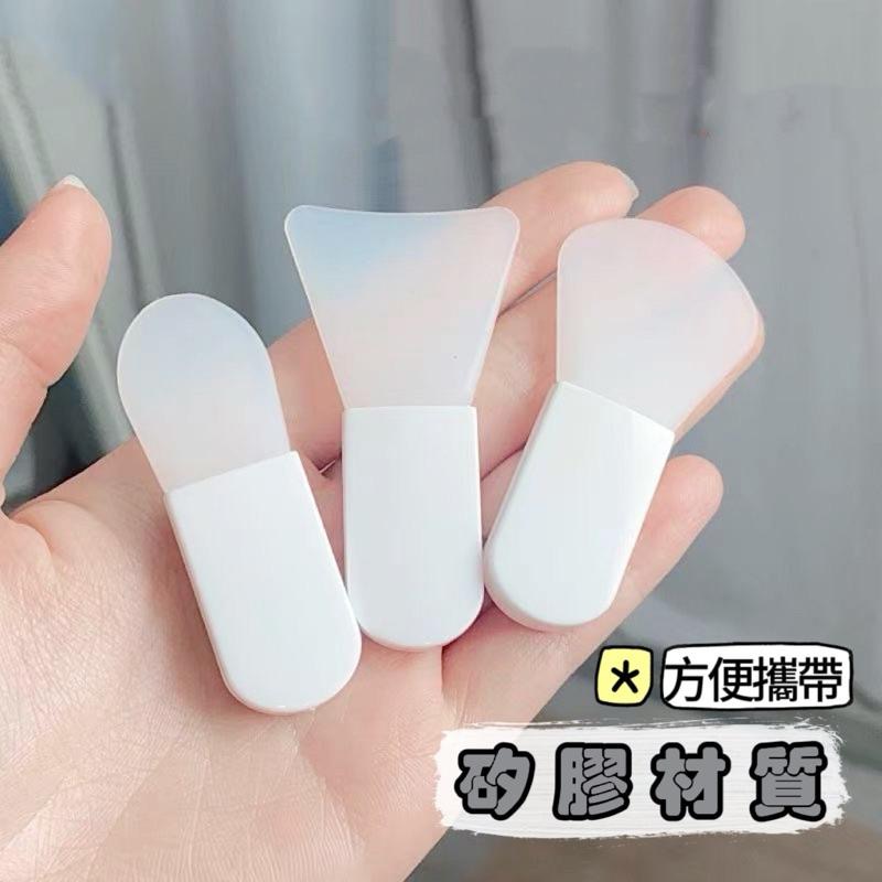 【老闆的娘】高雄現貨 隔日出 迷你面膜刷 面霜刷 敷臉刷 小矽膠刷 矽膠面膜刷 美容刷 攪拌棒 刮勺挖棒 泥膜刷-細節圖2