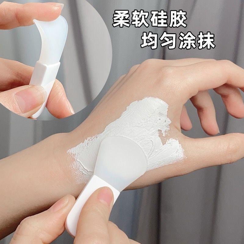 【老闆的娘】高雄現貨 隔日出 迷你面膜刷 面霜刷 敷臉刷 小矽膠刷 矽膠面膜刷 美容刷 攪拌棒 刮勺挖棒 泥膜刷-細節圖9