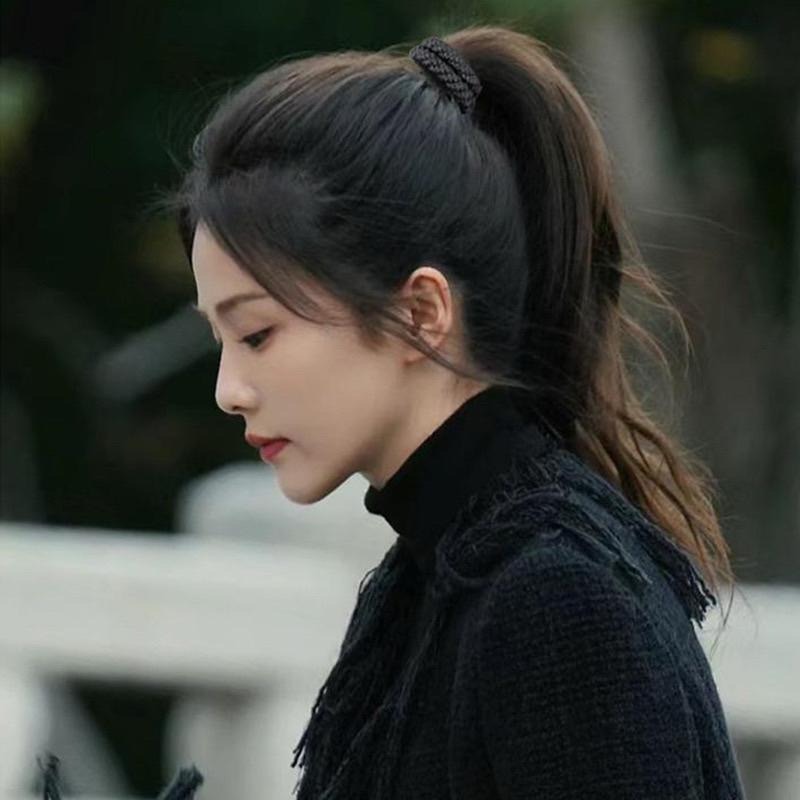 【老闆的娘】高雄現貨 平替款 髮圈加粗亮絲彩色麻花高彈力髮圈 多股編織髮圈 高馬尾髮束 不咬髮金銀絲髮繩 丸子頭 髮飾-細節圖8