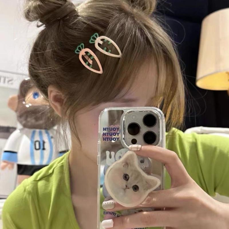 【老闆的娘】高雄現貨 隔日出 可愛蘿蔔造型滴釉BB髮夾 女童髮夾 瀏海夾 彩色水滴髮夾 兒童 壓夾 碎髮夾 髮飾-細節圖9