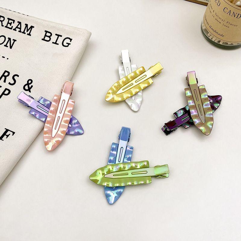 【老闆的娘】高雄現貨 隔日出 韓版彩色電鍍波浪無痕髮夾 金屬一字夾 水波紋髮夾 浪板夾 碎髮夾 女瀏海夾 造型夾 髮飾-細節圖6