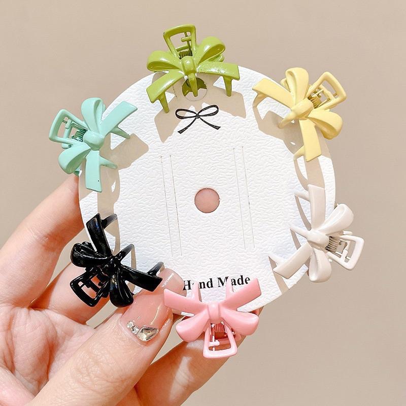 【老闆的娘】高雄現貨 隔日出 韓版甜美彩色蝴蝶結金屬小抓夾 busanin同款 公主頭 迷你抓夾 碎髮夾 女瀏海夾 髮飾-細節圖7