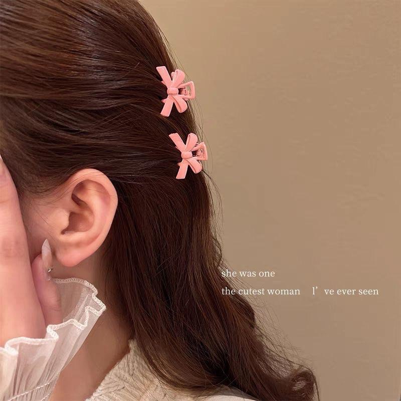 【老闆的娘】高雄現貨 隔日出 韓版甜美彩色蝴蝶結金屬小抓夾 busanin同款 公主頭 迷你抓夾 碎髮夾 女瀏海夾 髮飾-細節圖9