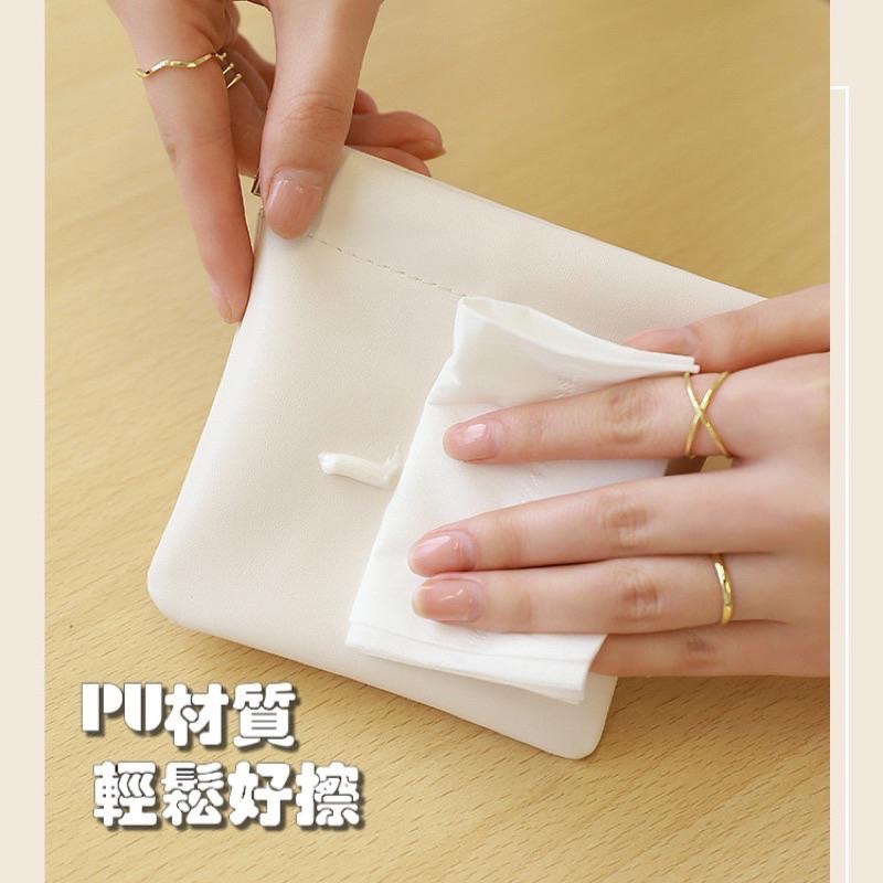 【老闆的娘】高雄現貨 隔日出 金屬彈片皮質耳機收納包 口紅收納包 印章收納袋 彈壓收納袋 零錢袋 收納袋 飾品收納小袋-細節圖5