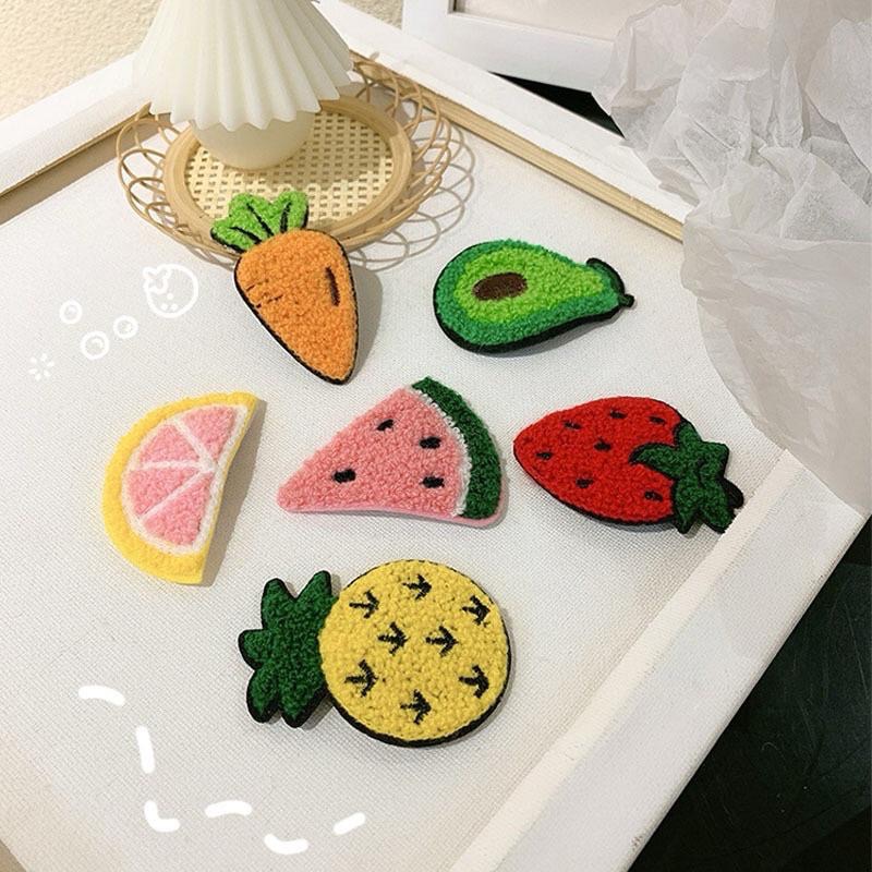 【老闆的娘】高雄現貨 可愛水果造型髮夾 西瓜 檸檬 牛油果 蘿蔔 草莓髮夾 碎髮夾 女童兒童BB夾 髮飾-細節圖7
