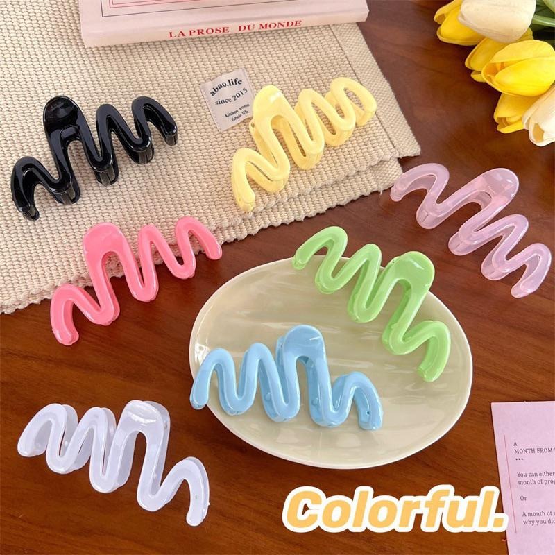 【老闆的娘】高雄現貨 隔日出 m型波浪鯊魚夾 波浪造型馬尾夾 大夾子 洗澡夾 盤髮抓夾 鯊魚夾 髮飾-細節圖7