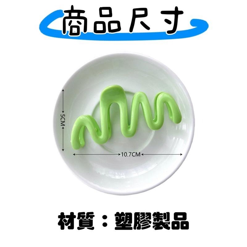 【老闆的娘】高雄現貨 M造型波浪鯊魚夾 夏日彩色馬尾夾 大夾子 洗澡夾 盤髮抓夾 鯊魚夾 髮飾-細節圖3