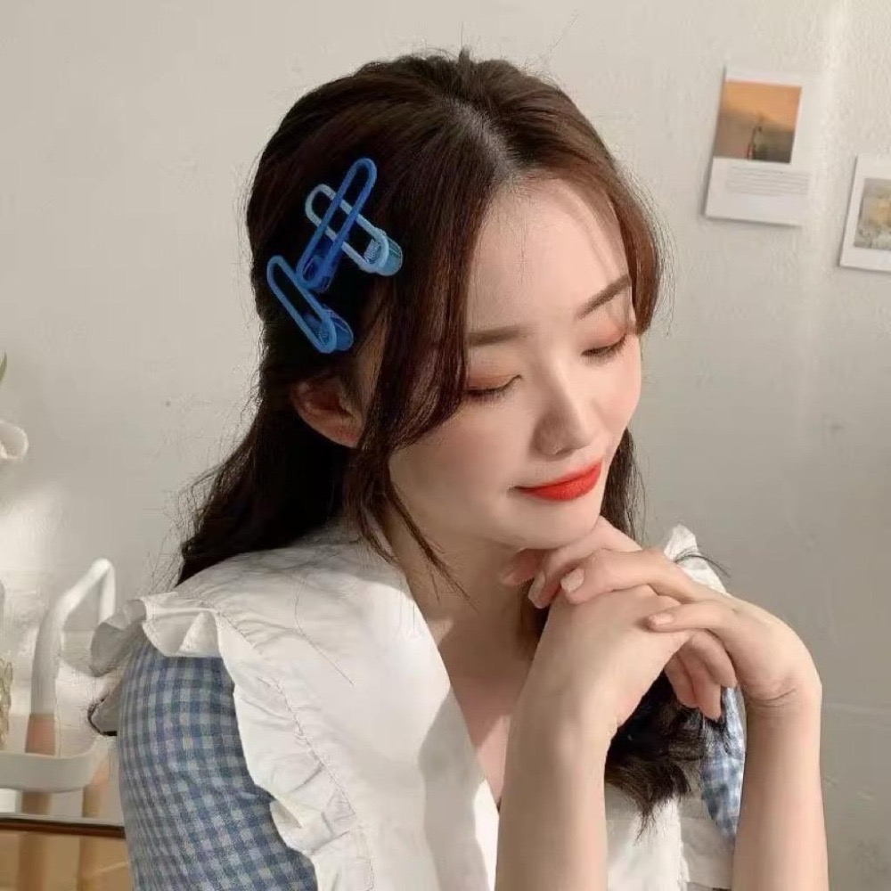 【老闆的娘】高雄現貨 三件組 韓版百搭霧面磨砂彩色鴨嘴夾組 鏤空橢圓髮夾 一字夾 側邊夾 女瀏海夾 碎髮夾 髮飾-細節圖6