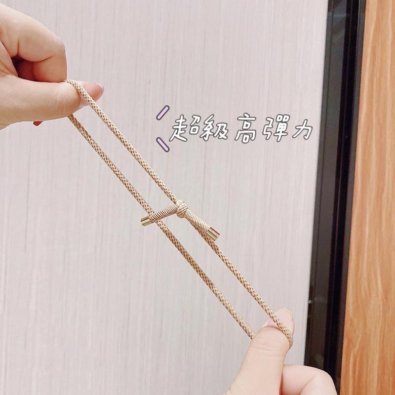 【老闆的娘】高雄現貨 韓版加粗高彈力髮圈｜螺旋打結髮繩 綁頭髮束 紮馬尾 包頭 橡皮圈 女生髮飾-細節圖9