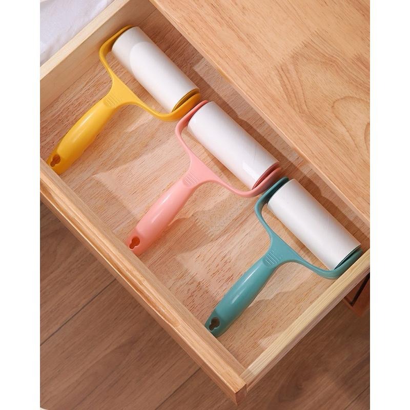 【老闆的娘】高雄現貨 隔日出 可替換芯 寵物黏毛滾輪 黏毛滾筒 除塵紙 黏毛器 寵物黏毛器補充包 黏地板 黏灰塵 黏頭髮-細節圖9