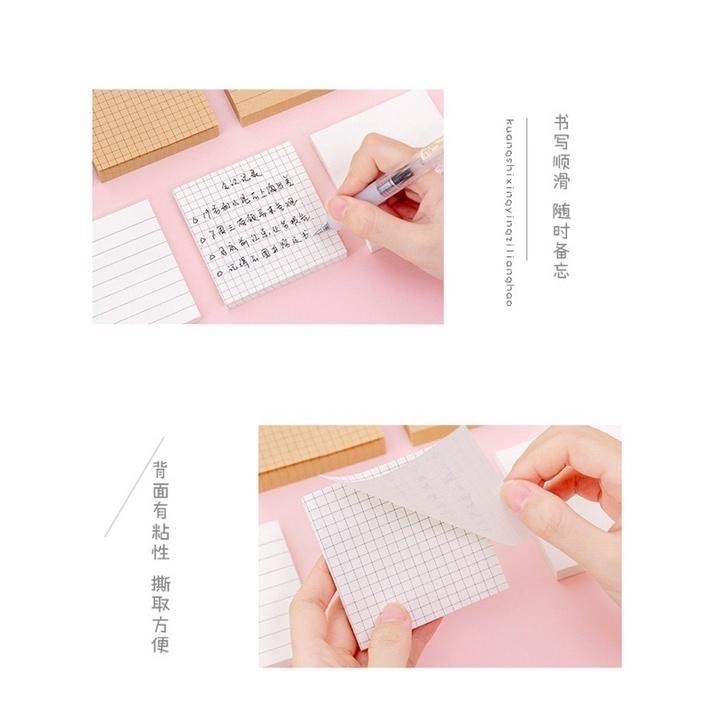 【老闆的娘】高雄現貨 網格便利貼 簽貼紙 橫線便條紙 N次貼 便利貼 筆記重點貼 標籤貼 手帳 紙-細節圖2