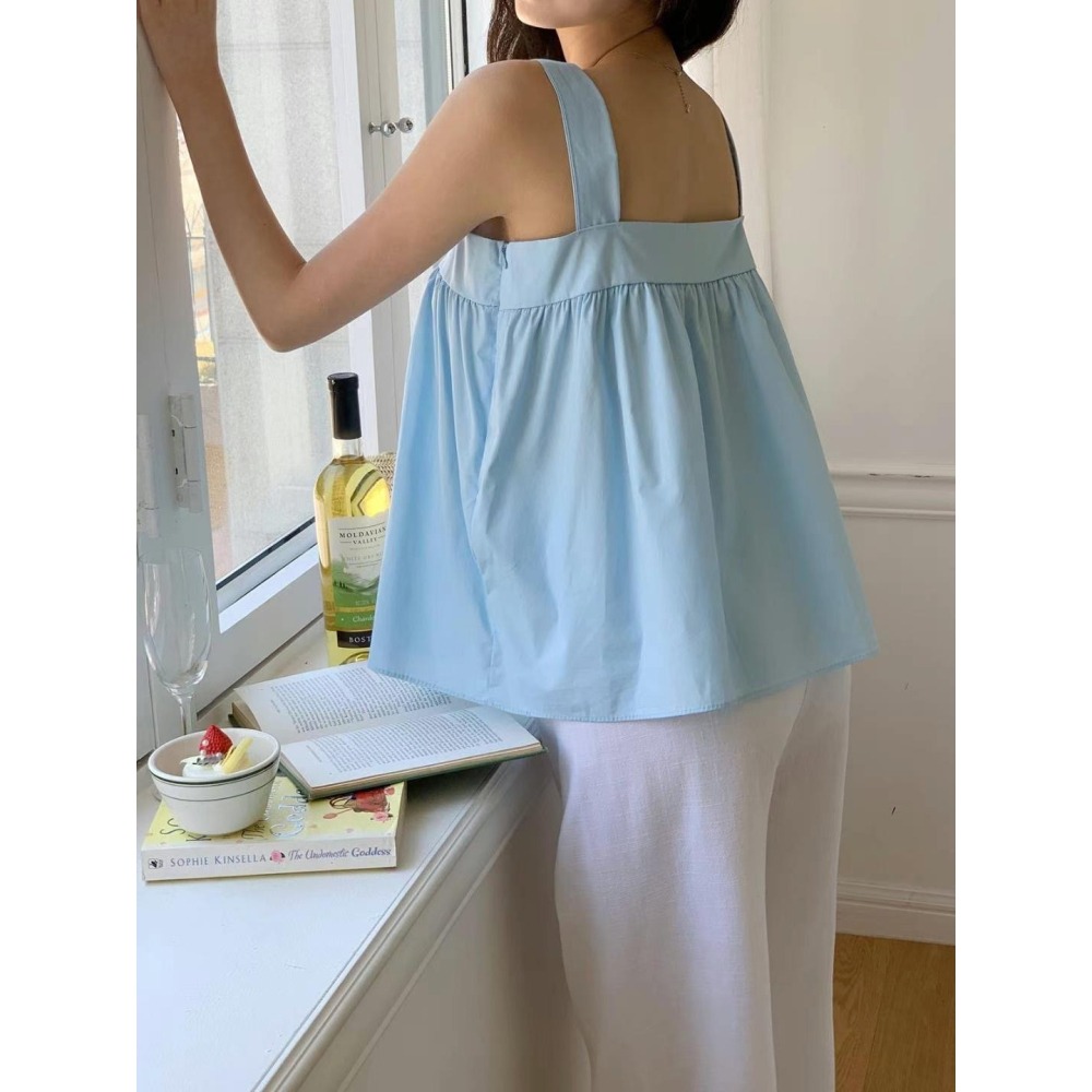 正韓🇰🇷夏日緞帶背心-細節圖4